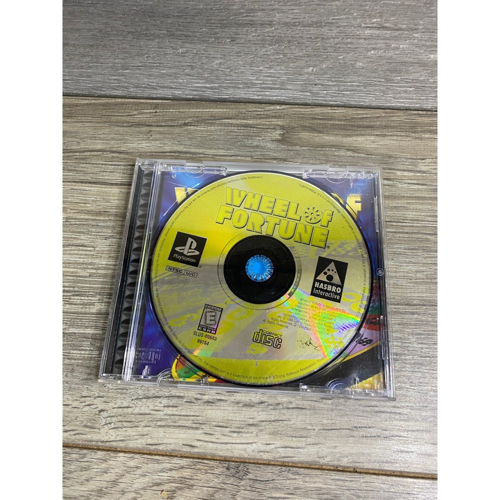 Wheel of Fortune Sony PlayStation‎ 1 PS1 1998 SLUS-00683 Hasbro Interactive